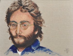 Lennon, 2012 (olje på baksiden av lerretet)
